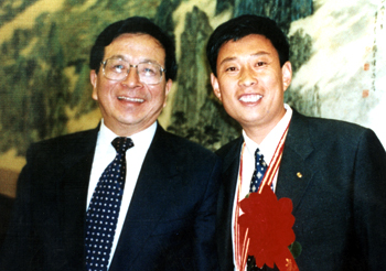 曾庆红接见张在军老师合影